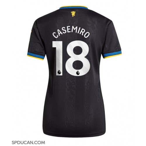 Zenski Nogometni Dres Manchester United Casemiro #18 Rezervni 2025-26 Kratak Rukav